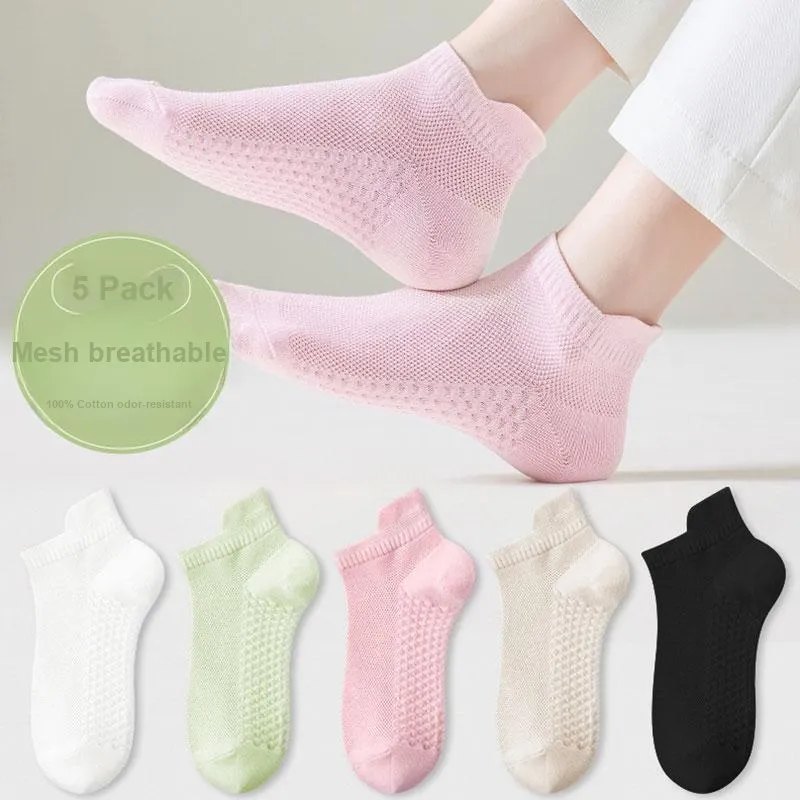 MIIOW Cool One Summer Series No Show Socks Women's 5 Pack-8