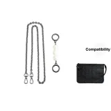 (Gunmetal) Pearl+Decorative Chain Set