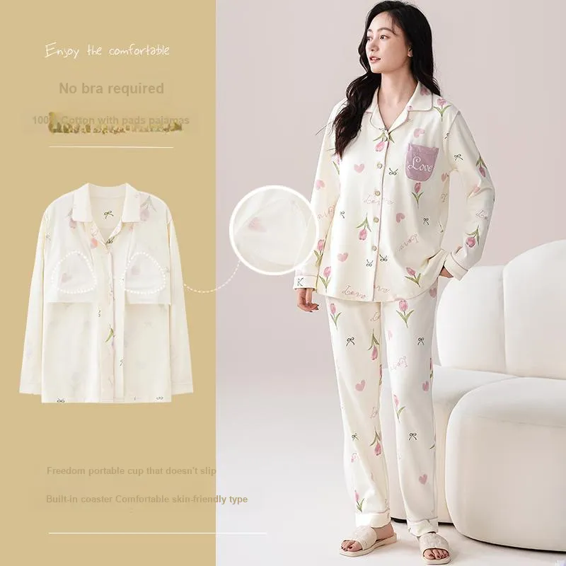 Pretty Lady Pajama Set Women's Ecru-1