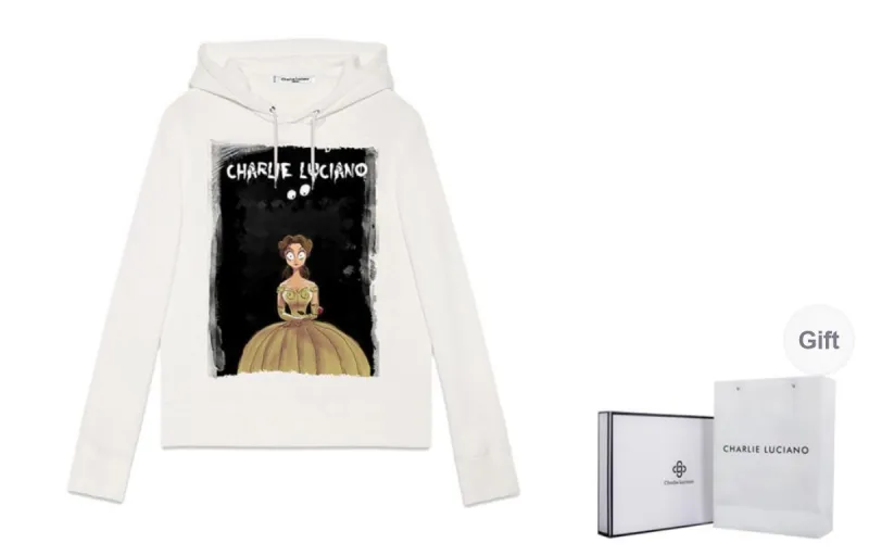 Charlie Luciano Sweatshirt Unisex White-0