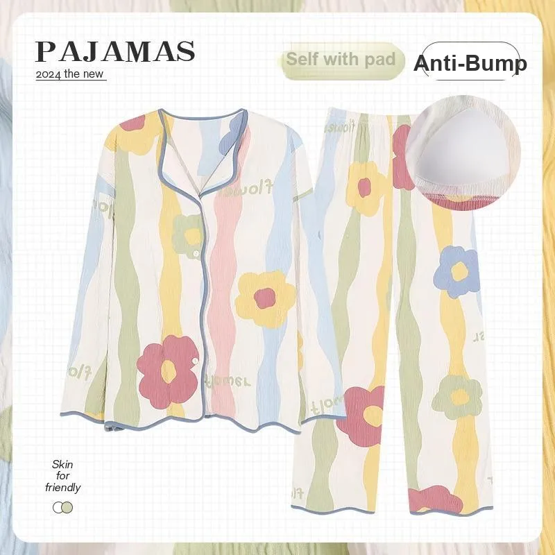 O'MESIK Pajama Set Women's Floral-1