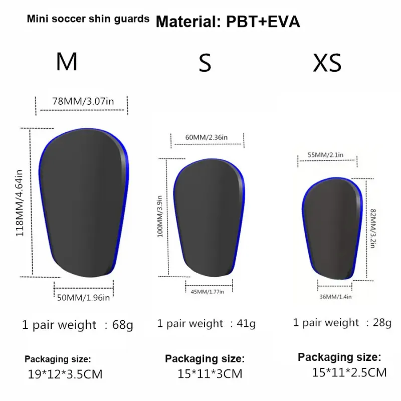 THREEHUAN Soccer Shin Guards Plastic Unisex 68-3