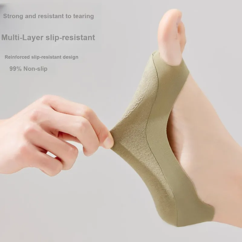 MIIOW No Show Socks Women's 5 Pack Mixed Color-8