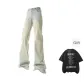 Yellow Mud Jeans (with Black Short-Sleeved)
