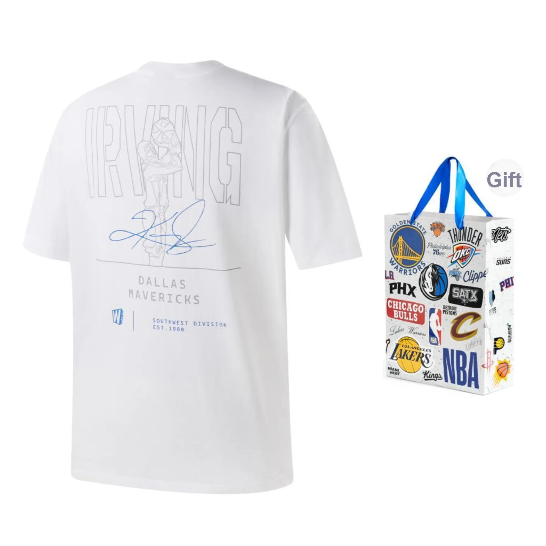 NBA Dallas Mavericks Team Culture Collection T Shirt Unisex White