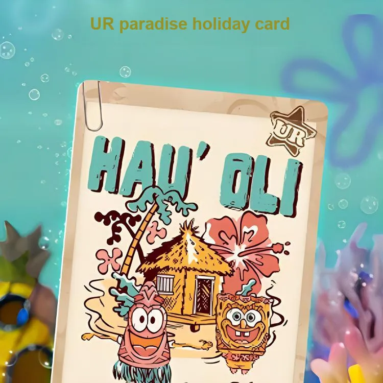 KAYOU SpongeBob Card Collaboration With Patrick The Adventurous Moments Merchandise IP/Anime Cards 5 Pc/Bag-3