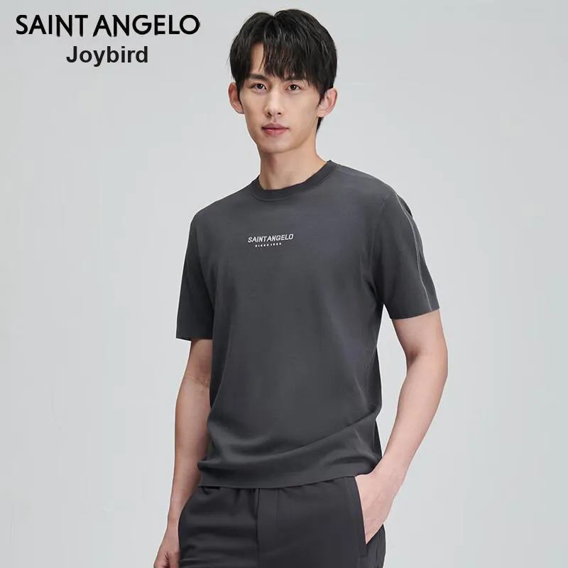 SAINT ANGELO T Shirts Unisex Cloud Mist Dark Gray-2