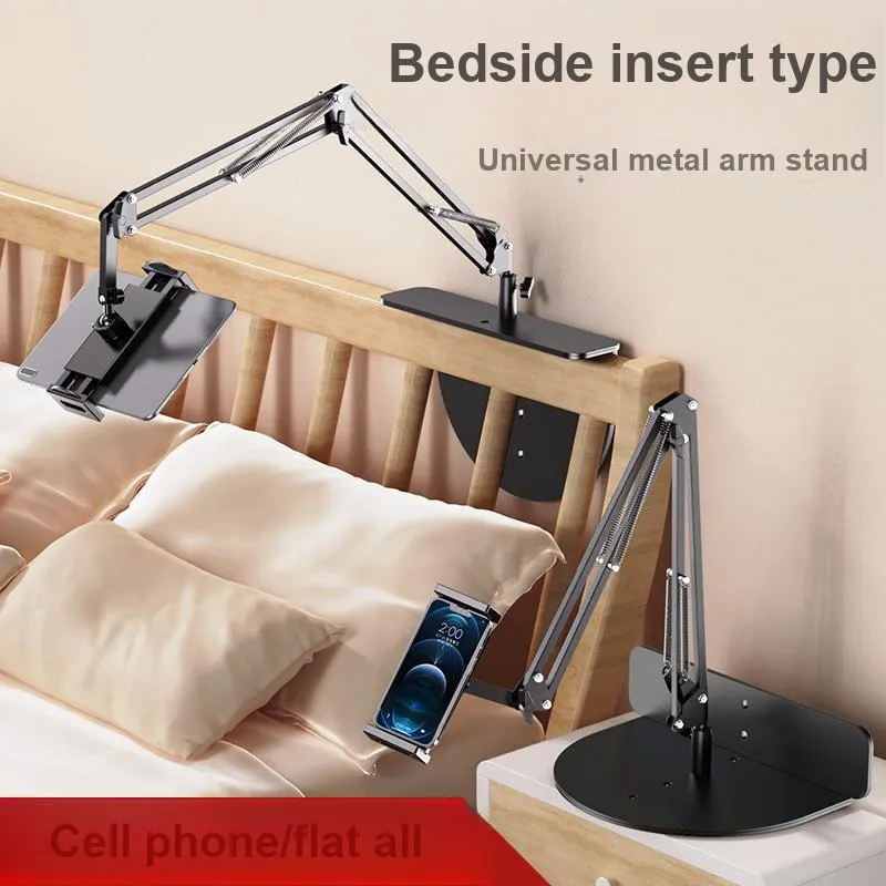 AIGO M11 Lazy Phone Stand IPad Flat Stand Nightstand Desktop Bedside Home Hidden Support Bracket No Clip Required-4