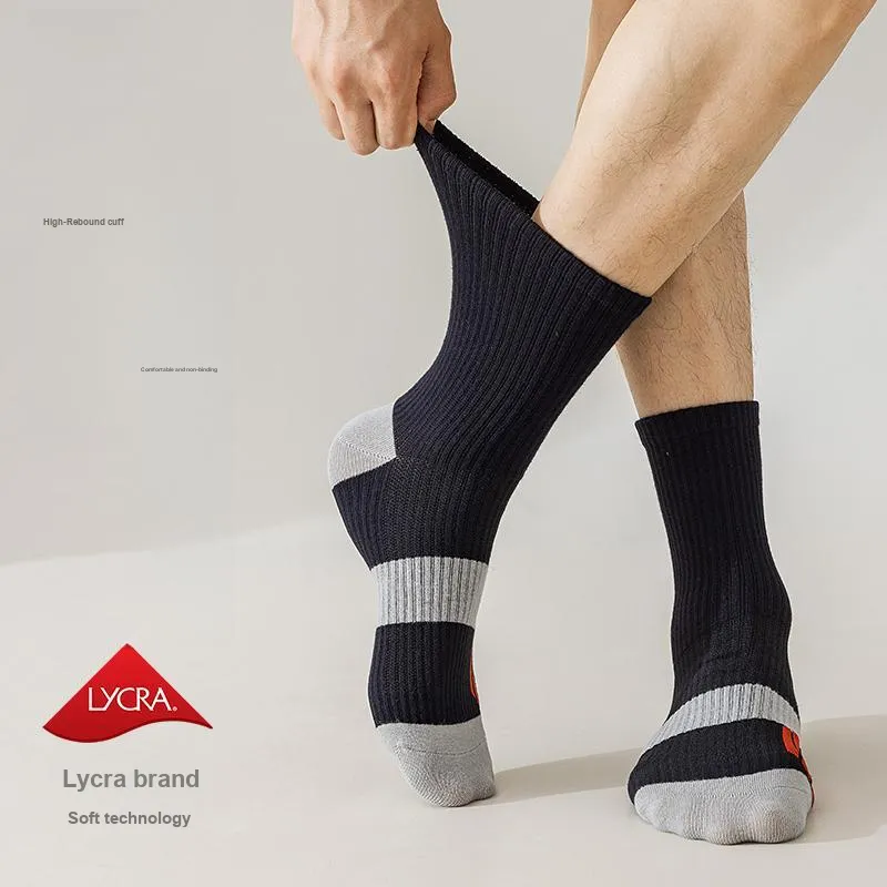 Caramella Mid Calf Socks Men Combo Set-7
