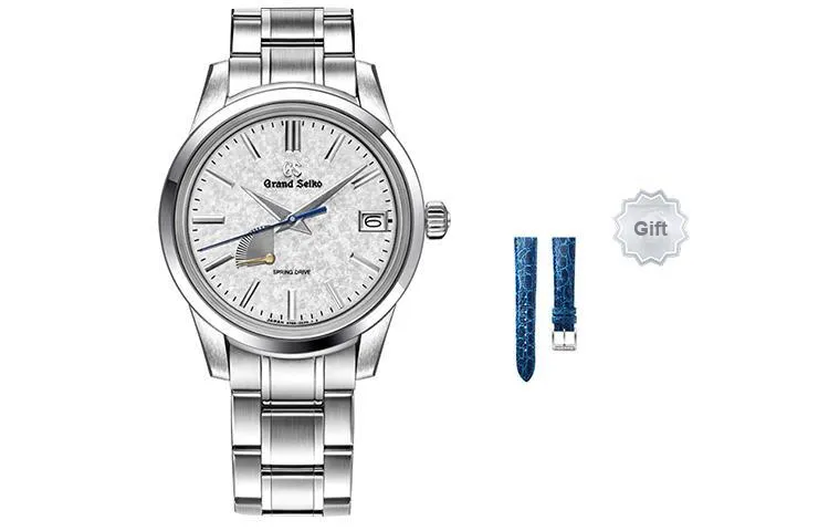 GRAND SEIKO SPRING DRIVE Collection Automatic Mechanical Movement Watch Men's Watches White Dial-0