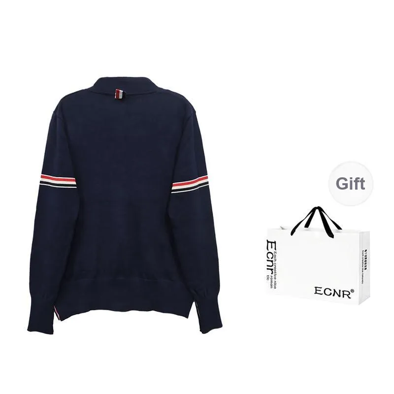 ECNR Sweaters Women's Navy Blue-1