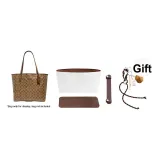 Brown Liner+Bottom Pad+Shoulder Pads[Three-Piece Set]Includes Pendant-City33 Dark Brown