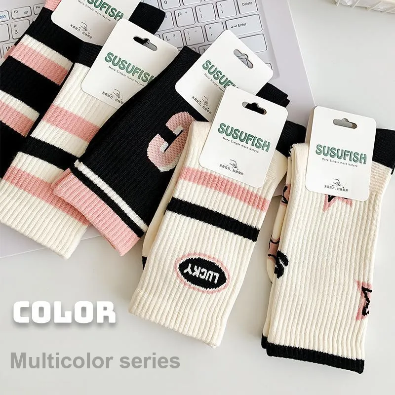 ROBINHOOD Mid Calf Socks Women's 5 Pack-7