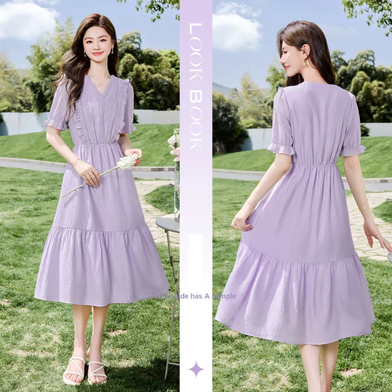 Like The Age Of Water Short Sleeved Dress Women's-1