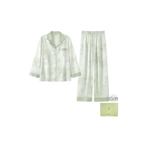 Maultiay Пижамы Подарочная коробка Женские Зеленые