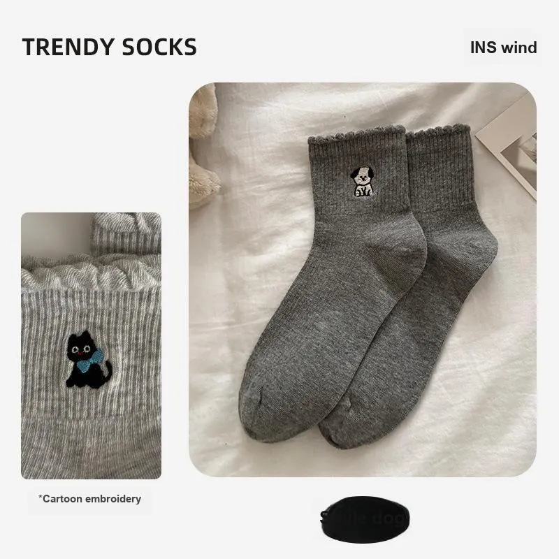 Gentle Welcome Mid Calf Socks Unisex 5 Pack-7