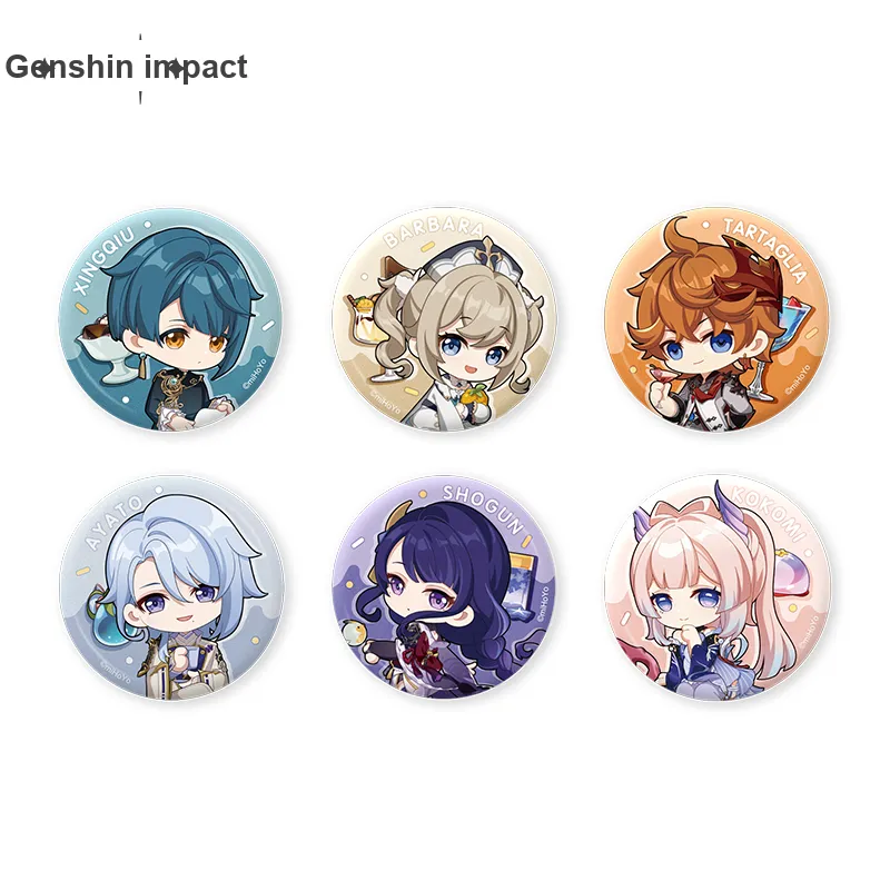 GenShin Refreshing Sweet Summer Collection Badges-1