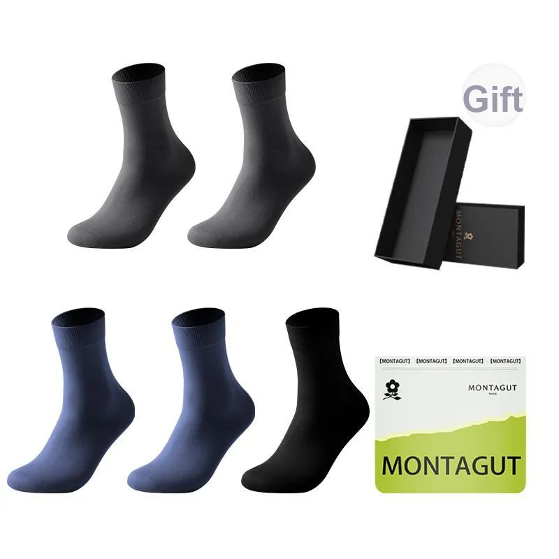 Montagut Mid Calf Socks Men's Box 5 Pack-90