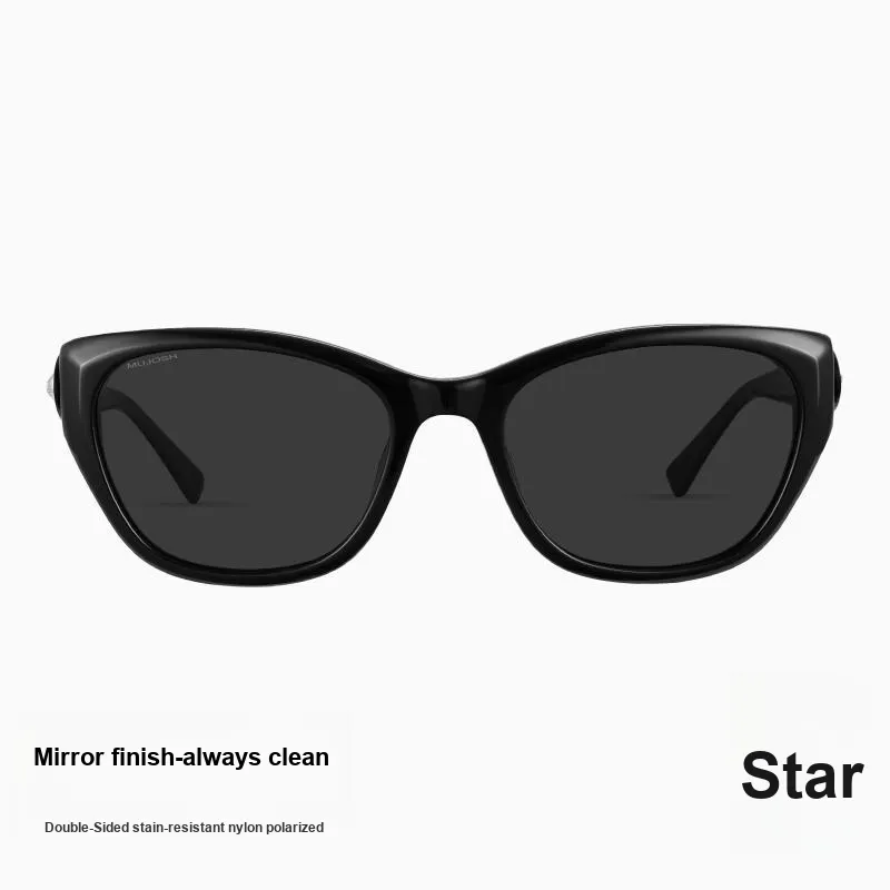 MUJOSH Astral Series Plate And Metal Cat Eye Driving Anti Strong Light Eye Protection Sunglasses Unisex-3