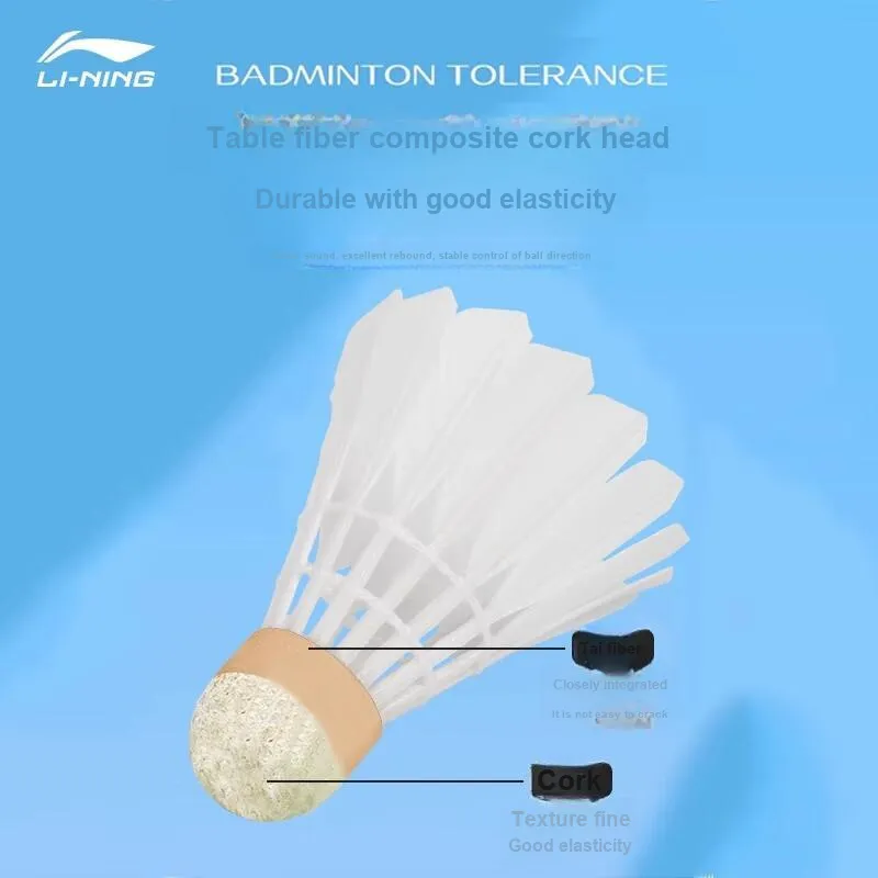 LiNing G100S Goose Feather Shuttlecock 12 Pack Goose Feather Competition And Training Specific Shuttlecocks-26