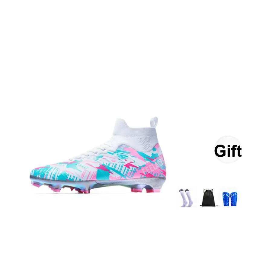 FEELACES AG Искусственная трава Природная трава Противоскользящее покрытие Поддержка Футбольные бутсы Унисекс Розовый