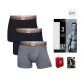 3 Pack-Black/Navy Blue/Gray, with A Free Shopping Bag