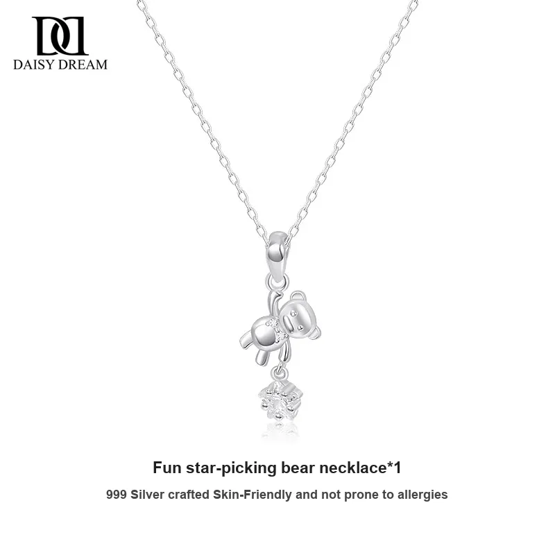 Daisy Dream S999 Fine Silver Necklaces Women's-2