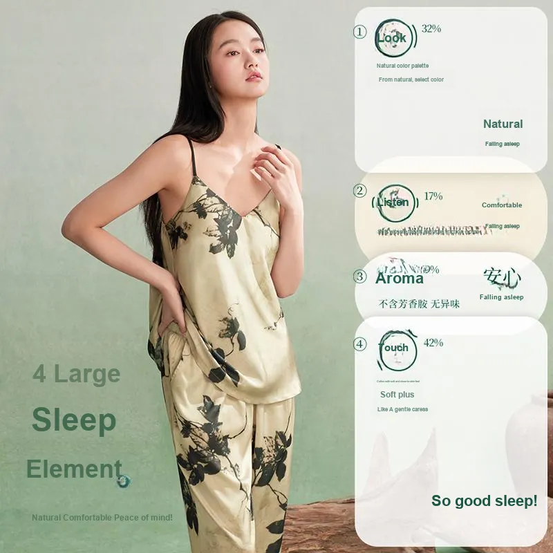 Aannsfam Pajama Set Women's Aqua Jade Green-2
