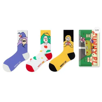 PL Mid Calf Socks Unisex Shopping Bag 3 Pack