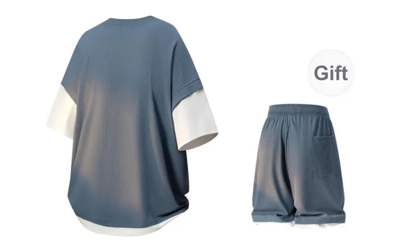 CSKS T Shirt Comes With Casual Knit Pants Unisex 2 Pack-13
