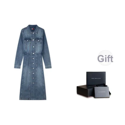 Tommy Hilfiger Длинное платье с длинными рукавами женское