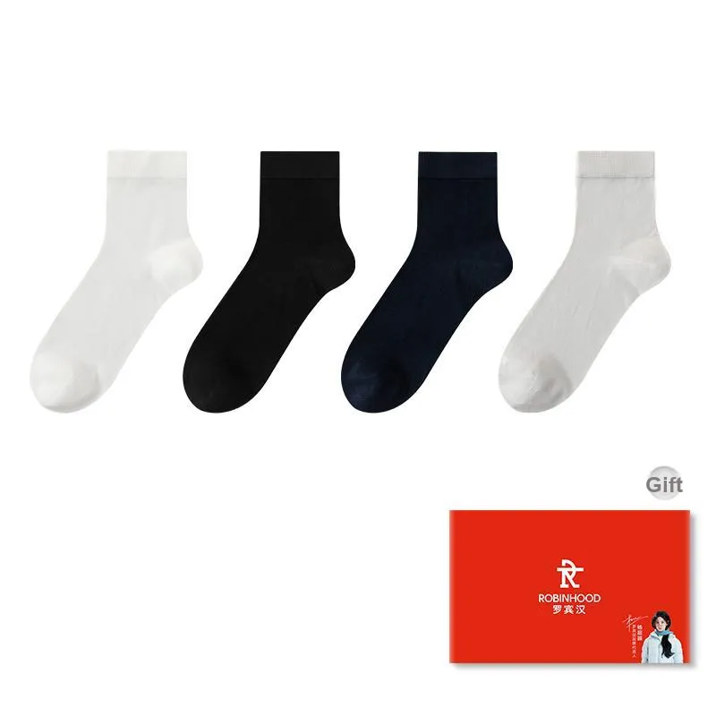 ROBINHOOD Mid Calf Socks Men's Box 4 Pack-7