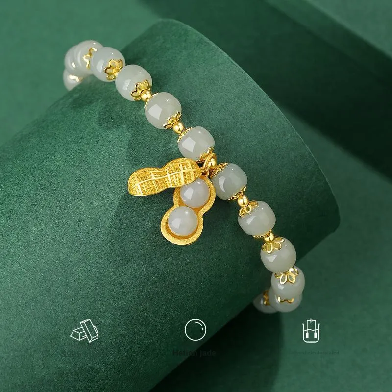 Royal Heaven's Choice Hetian Jade Bracelets Sugar Jade Unisex-2