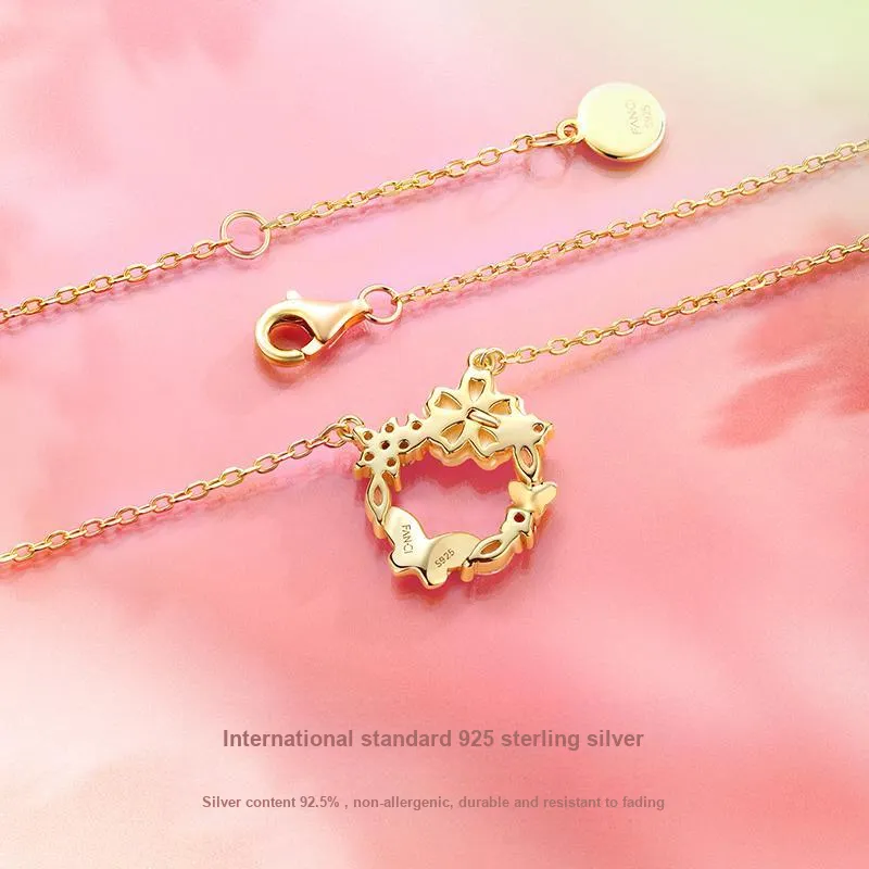 FANCI S925 Silver Necklaces Women's Gold Silver-1
