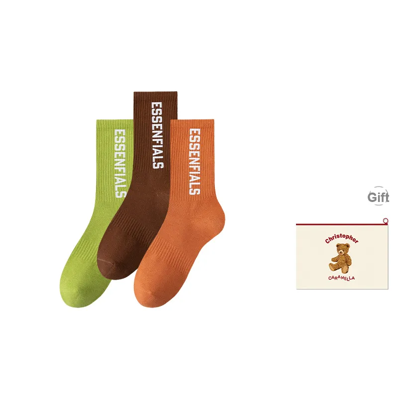Caramella Mid Calf Socks Unisex Shopping Bag Combo-9