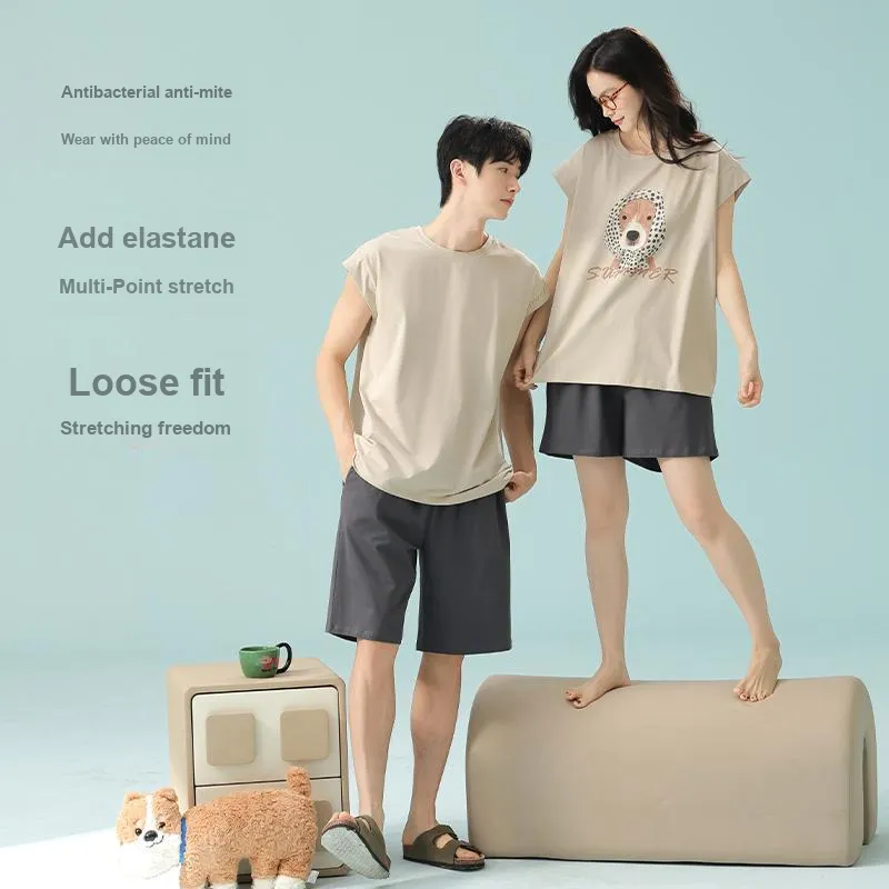 Qin Jing Pajama Set Unisex Coffee-2