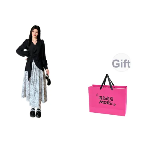 MORii Длинное платье с длинными рукавами женское