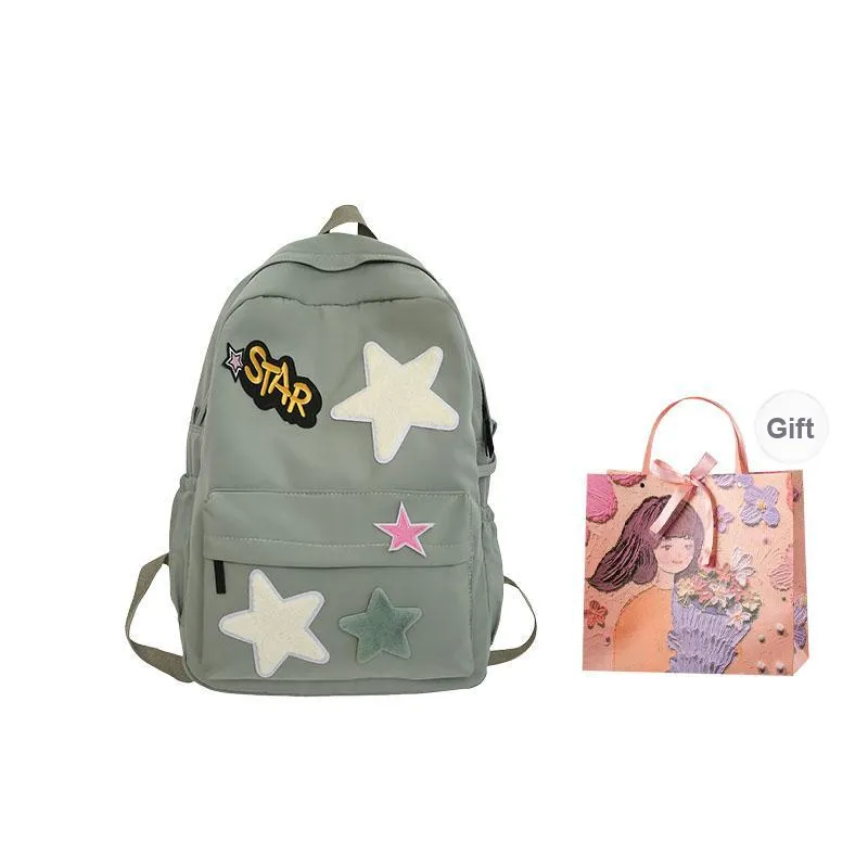 PARK DANCE Nylon Backpack Regular Unisex Multicolor-7