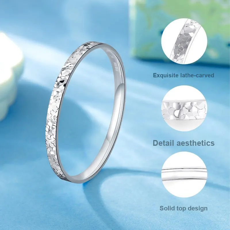 CHOW TAI SENG 990 Silver Bangles Women's-1