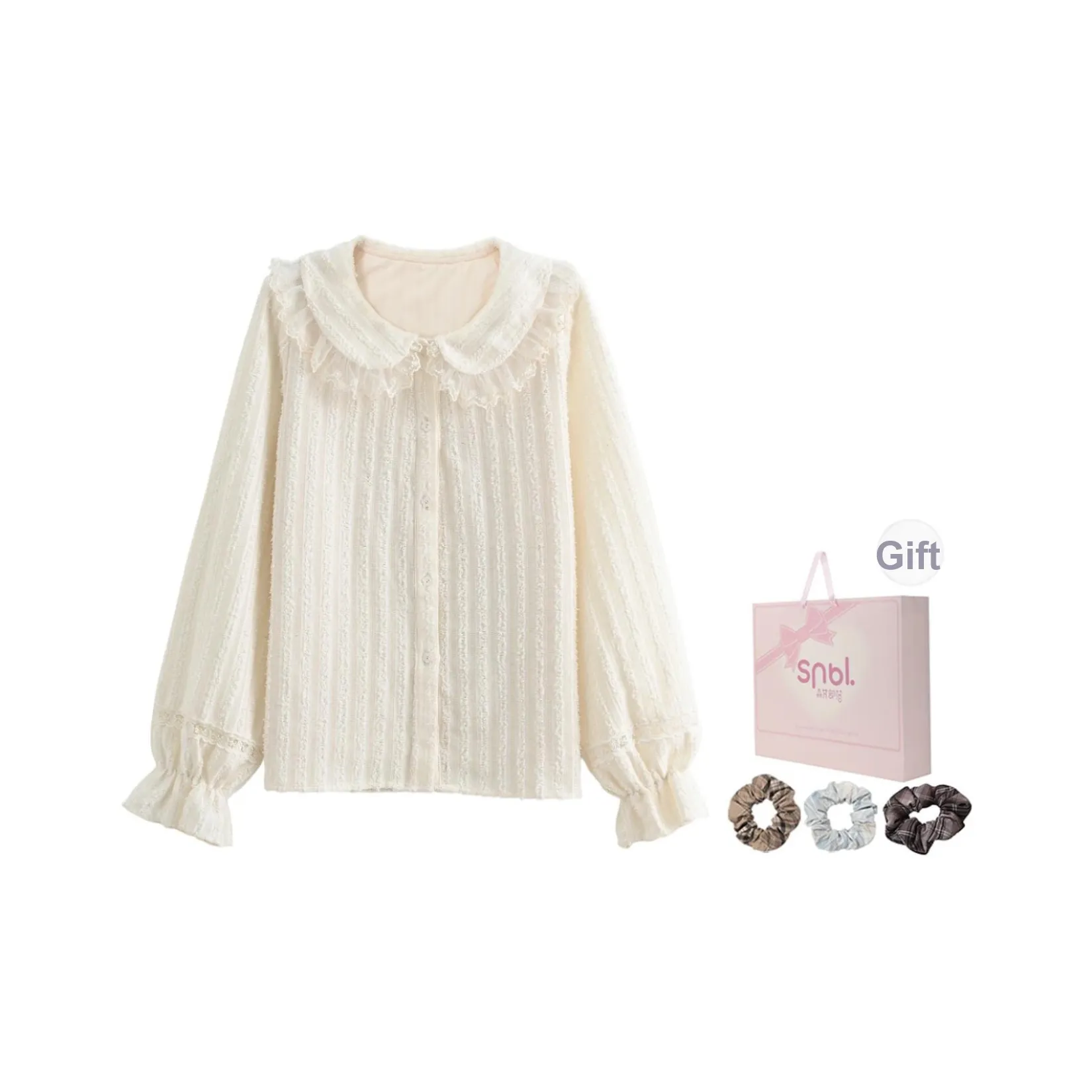 SNBL Экрю Женские Рубашки