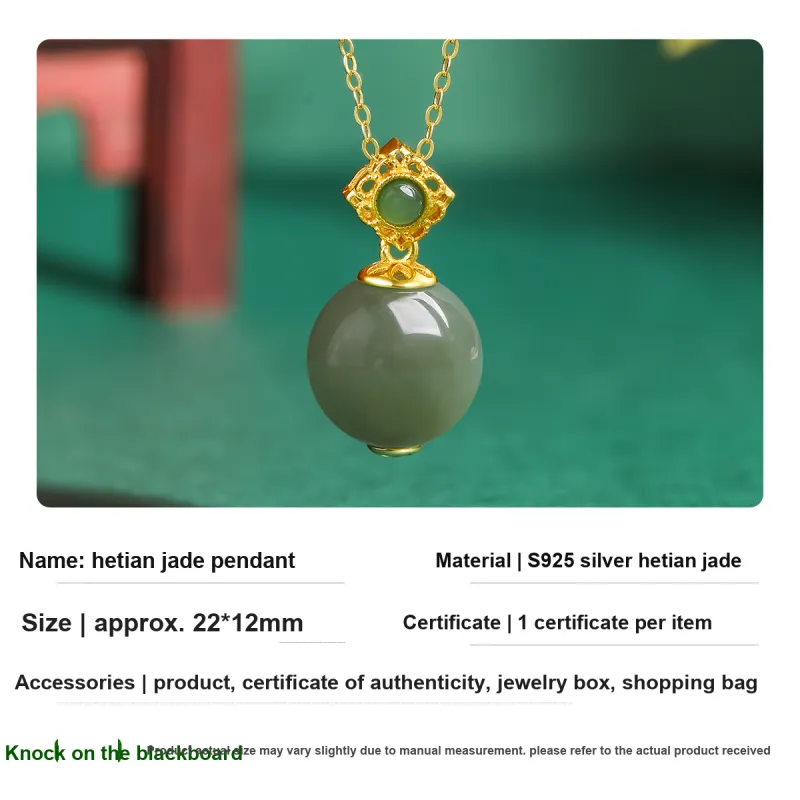 Oriental Jade Necklaces Green Jade Women's-2