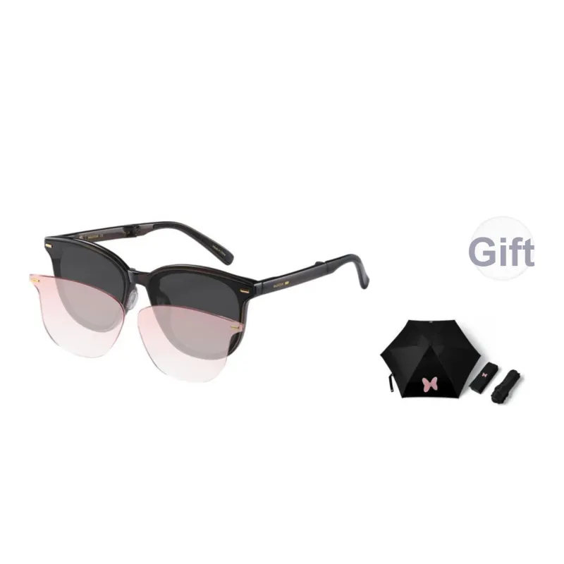 MUJOSH Flying Stack Series Square Slim Frame Foldable Sunglasses Unisex-12