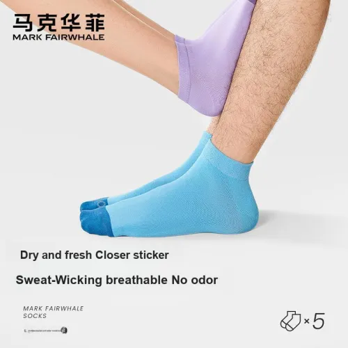 FAIRWHALE Ankle Socks Unisex Box 5 Pack