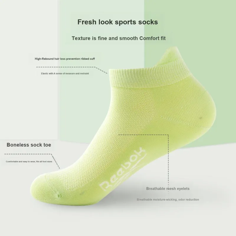 Reebok Ankle Socks Unisex 5 Pack-2