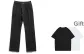 Black (Comes with One Random Brand Short-Sleeved Shirt)