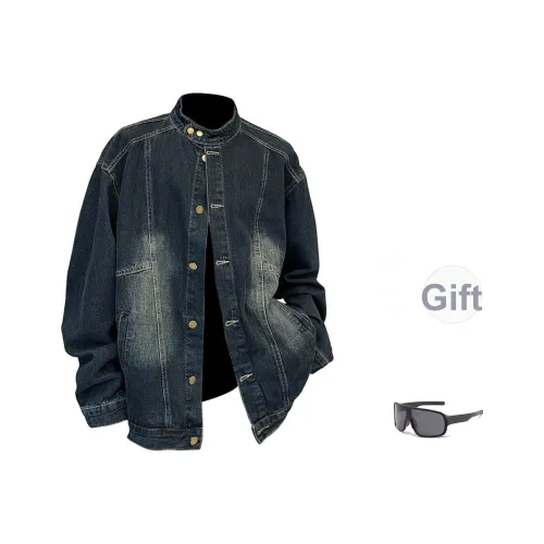 BENATRY Синий Черный Унисекс Джинсовые Куртки