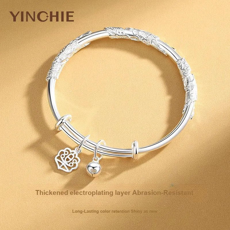 YINCHIE Niche Luxury Advanced Retro Bestie Gift Birthday Adjustable Jewelry Bangles Women's-8