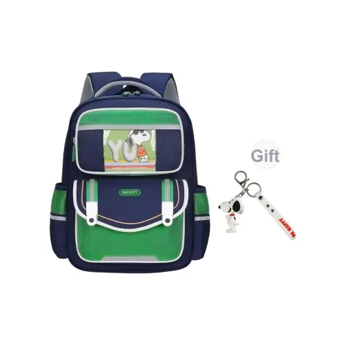 SNOOPY Oxford Double Shoulder Student Backpack Standard Baby Green Red Pink