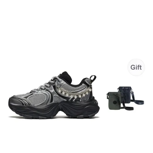 Palladium Paladin Casual Shoes Vintage Fashion Trend Round Tip Chunky Sneakers For Women's
