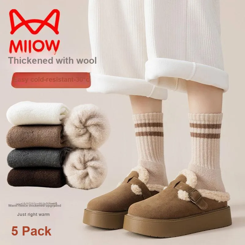 MIIOW Mid Calf Socks Unisex Combo Set-30